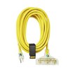 Defender Cable 12/3 Gauge, 25 ft SJTW POWERBLOCK w Lighted End UL and ETL Listed Extension Cord DCE-311-22